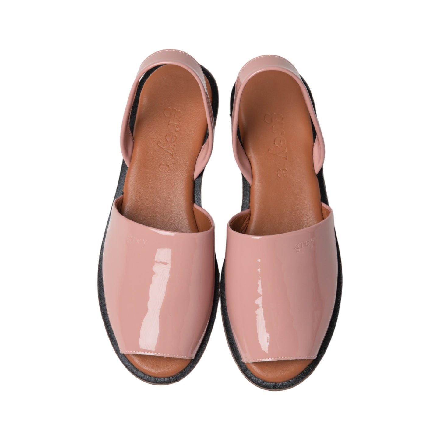 Madison Flats in Patent Mauvre Pink