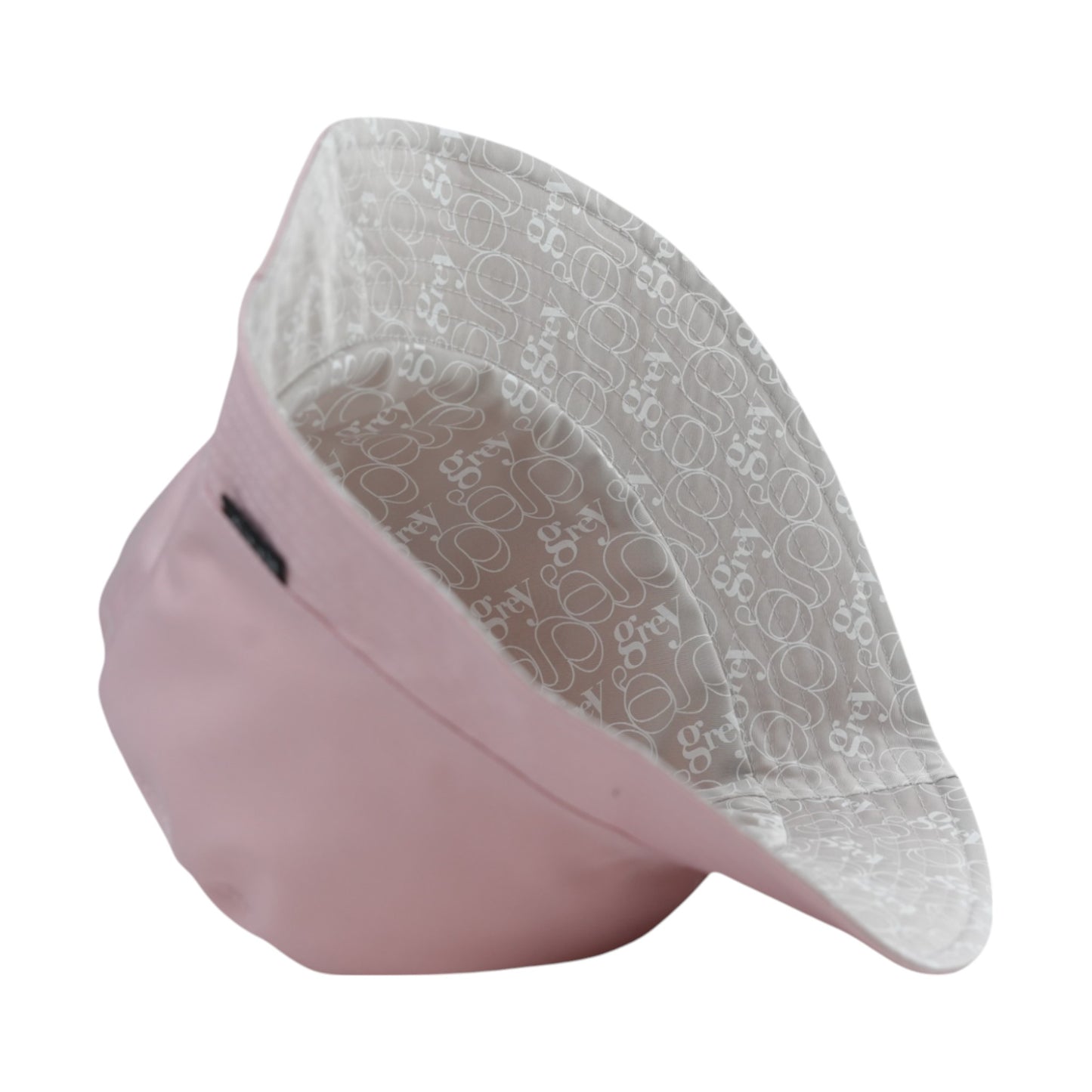 Grey By Ortenhill Avery Reversible Bucket Hat (Pink with Logo on Grey)