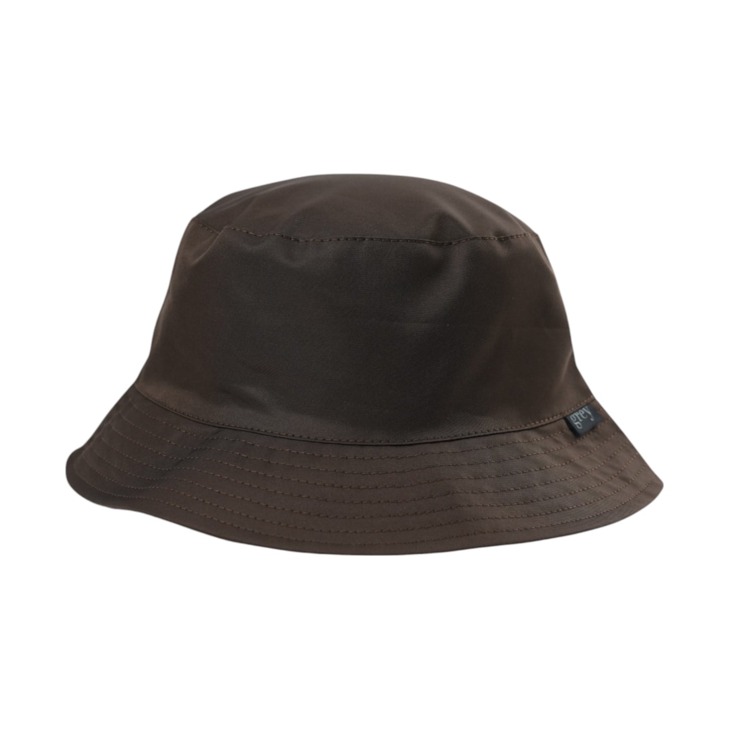 Grey By Ortenhill Avery Reversible Bucket Hat (Brown with Logo on Green)
