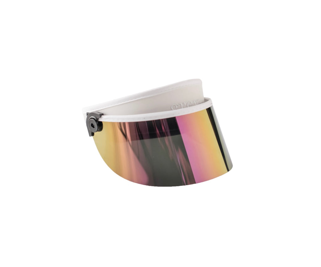 Grey+ UV Protect Sun Visor White (Half Metallic Pink)