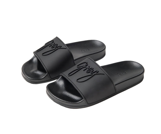 Bree - Unisex Rubber Slides in Black