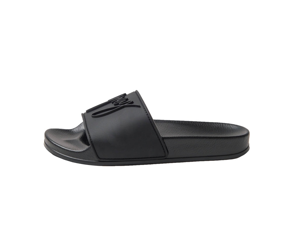 Bree - Unisex Rubber Slides in Black