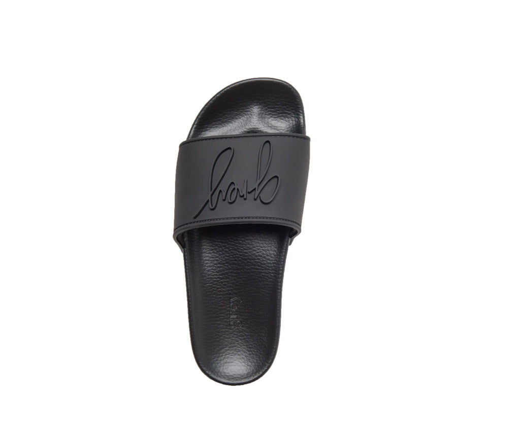 Bree - Unisex Rubber Slides in Black