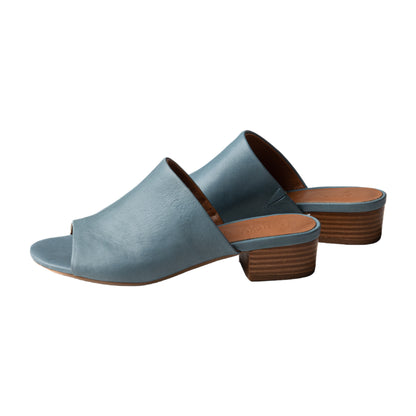 Low Heeled Mule Sandals (Cashmere Jeans) - Grey by Ortenhill