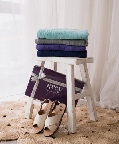 Premium Bath Towel Set - Soft & Absorbent  Special Towel  Lightweight, Cotton - Grey by Ortenhill