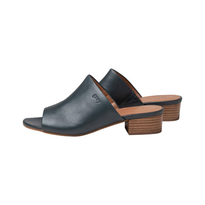 Low Heeled Mule Sandals (Heidi - Ocean  Teal)