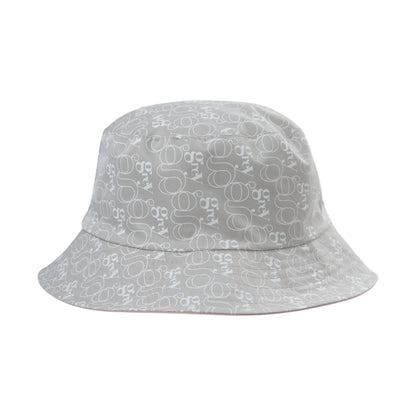 Grey By Ortenhill Avery Reversible Bucket Hat (Pink with Logo on Grey)
