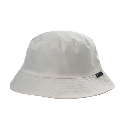 Grey By Ortenhill Avery Reversible Bucket Hat (Beige with Logo on Navy)