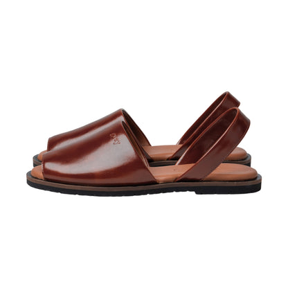 Madison Flats in Patent Brown - Grey by Ortenhill