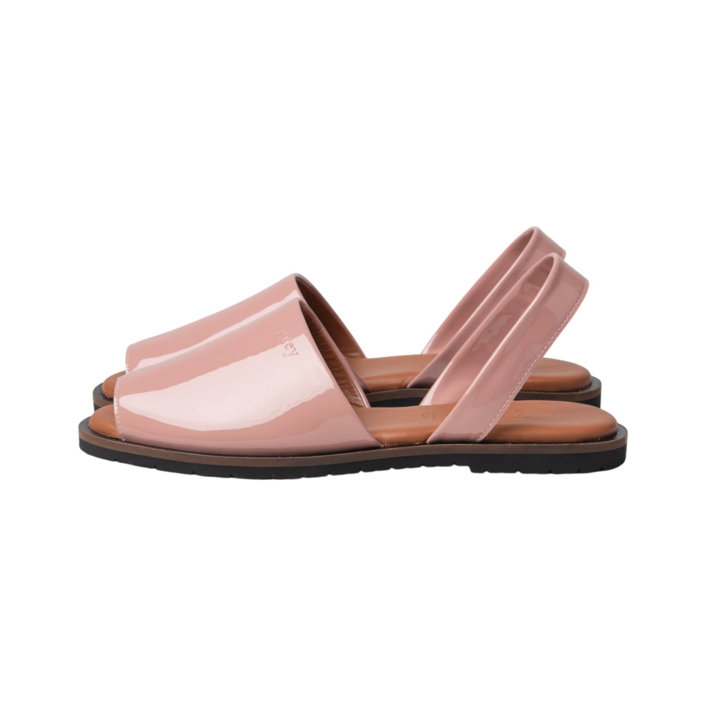 Madison Flats in Patent Mauvre Pink