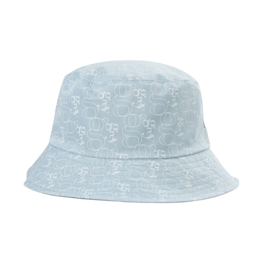 Grey By Ortenhill Avery Reversible Bucket Hat (Grey with Logo on Light Blue)