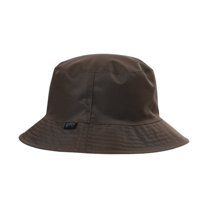 Grey By Ortenhill Avery Reversible Bucket Hat (Brown with Logo on Green)