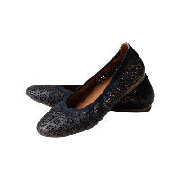 Kumiko Ballet Flat (Black) - Grey by Ortenhill