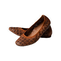 Kumiko Ballet Flat (Brandy) - Grey by Ortenhill