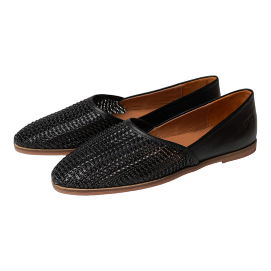 Yanagi Weave (Casual Flats) in Black Rice