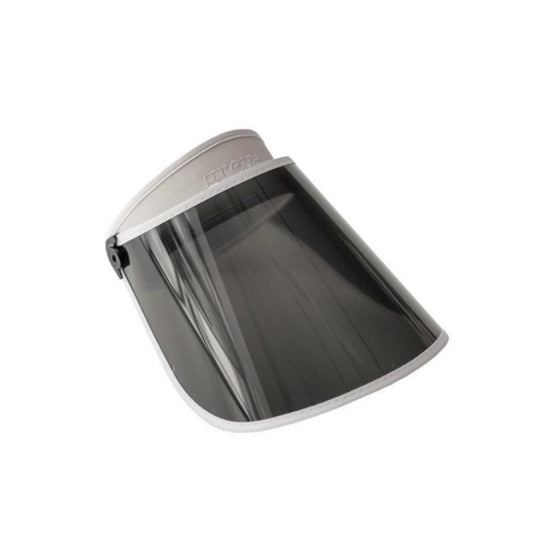 Grey+ UV Protect Sun Visor White (Full Black)