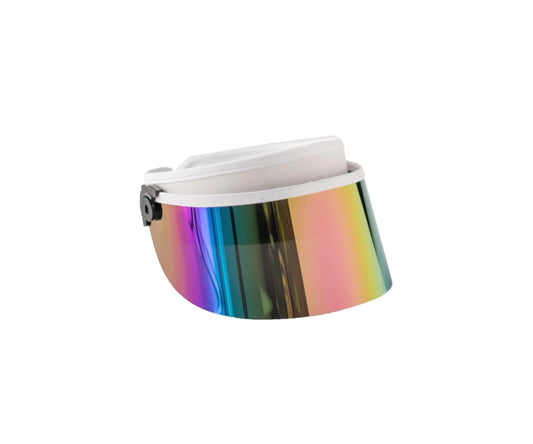 Grey+ UV Protect Sun Visor White (Half Rainbow)