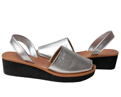 Sienna  (Silver) Wedge - Grey by Ortenhill