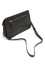 Thea Shoulder Flap Bag (Black) - greyortenhill