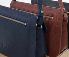 Thea Shoulder Flap Bag (Black) - greyortenhill