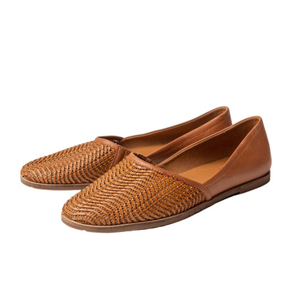 Yanagi Weave (Casual Flats) in Sun Dial - Grey by Ortenhill
