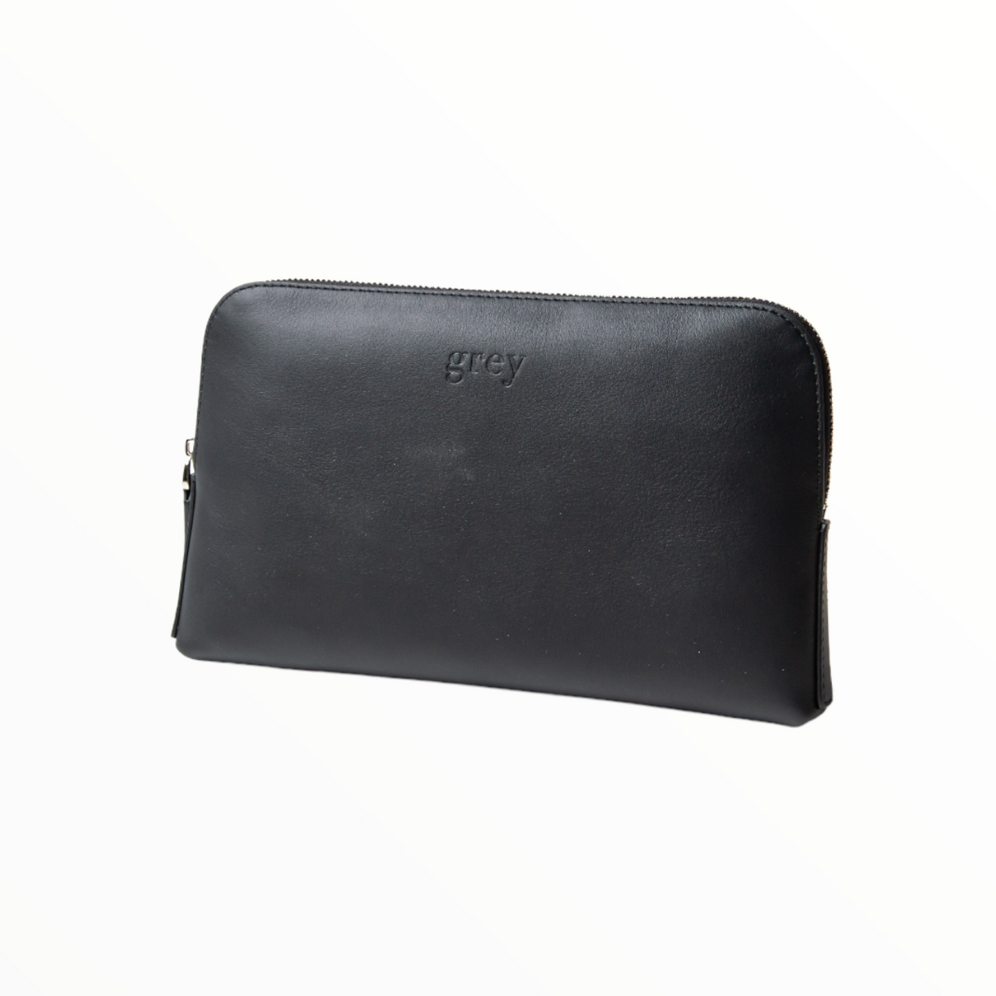 Mayden Unisex Leather Pochette - Black