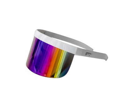 Grey+  Sun Visor Shades (Orion Rainbow) White - Grey by Ortenhill