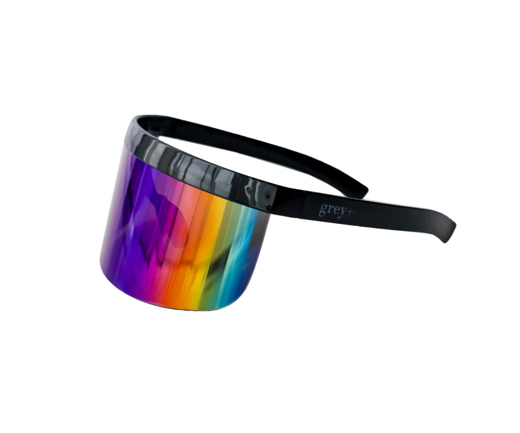 Grey+  Sun Visor Shades (Orion Rainbow) Black