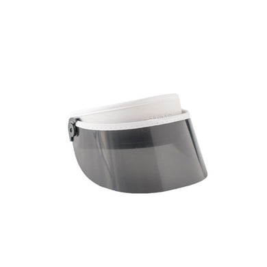 Grey+ Visor White (Half Black)